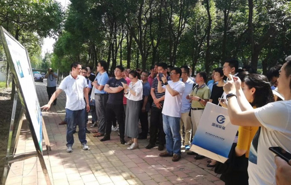 专家团冒炎暑 实地调查国祯环保在肥范例项目