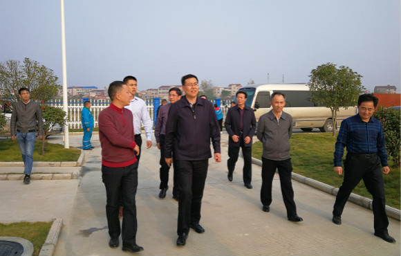 随州市市委书记陈瑞峰调研湖北随州万店镇污水处置厂